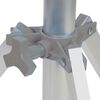 Bo-Camp Support de s&eacute;chage avec base Aluminium Gris 15 m 6415182
