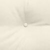 vidaXL Coussin de Dos Cr&egrave;me 120 x 24 x 50 cm Velours