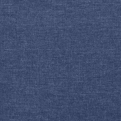 vidaXL Lit à sommier tapissier avec matelas Bleu 80x200 cm Tissu