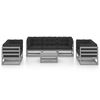 vidaXL Salon de jardin 8 pcs avec coussins Bois de pin massif