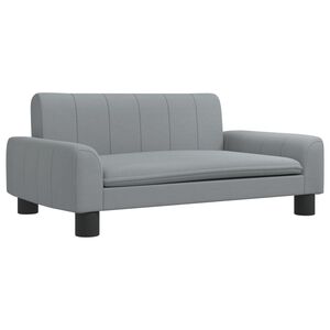 vidaXL Canap&eacute; pour enfants gris clair 70x45x30 cm tissu