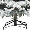 vidaXL Sapin de No&euml;l artificiel avec 300 LED Blanc 210 cm PE et PVC
