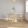 vidaXL Chaises &agrave; manger lot de 6 Transparent PET