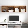 vidaXL Ensemble meuble TV Montage mural Bois Ancien 37 x 37 x 142,5 cm