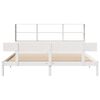 vidaXL Lit biblioth&egrave;que sans matelas blanc 180x200 cm bois pin massif