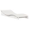 vidaXL Chaise longue blanc 205x70x31,5 cm bois massif de pin