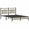vidaXL Cadre de lit sans matelas ch&ecirc;ne sonoma 150x200 cm