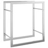 vidaXL Portant de bois de chauffage 50x28x56 cm acier inoxydable