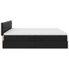 vidaXL Lit avec rangement et LED avec matelas Gris clair 200 x 200 cm