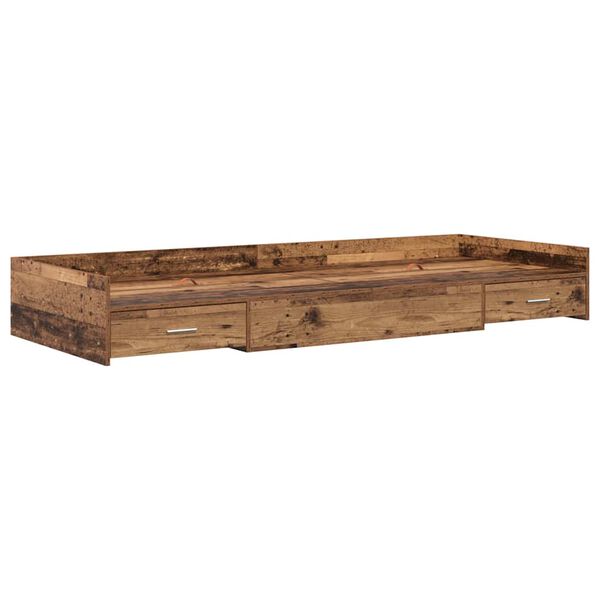 vidaXL Cadre de lit Bois Ancien 80 x 200 cm Bois d'ing&eacute;nierie