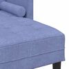 vidaXL Ensemble de Canap&eacute;s avec coussin 2 pcs Bleu denim Polyester