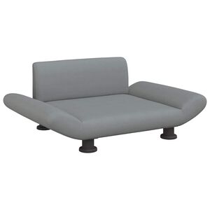 vidaXL Lit pour chien gris clair 70x45x28 cm tissu