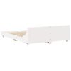 vidaXL Cadre de lit sans matelas blanc 140x200 cm bois de pin massif