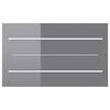 vidaXL Ensemble de meubles de bain 2 pcs Gris brillant Agglom&eacute;r&eacute;