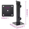 vidaXL Base de parasol pour m&acirc;t &Oslash;38/48 mm noir mat acier