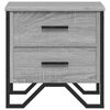 vidaXL Table de chevet sonoma gris 40x41x40 cm bois d'ing&eacute;nierie