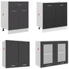 vidaXL Ensemble de meubles de cuisine 4 pcs plan de travail Agglom&eacute;r&eacute;