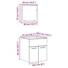 vidaXL Ensemble de meubles salle de bain 2 pcs bois d'ing&eacute;nierie
