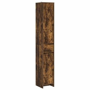 vidaXL Armoire de salle de bain Ch&ecirc;ne fum&eacute; 30 x 33 x 190 cm