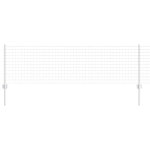 vidaXL Cl&ocirc;ture Euro avec poteau 25 x 0,6 m Acier galvanis&eacute; Argent&eacute;