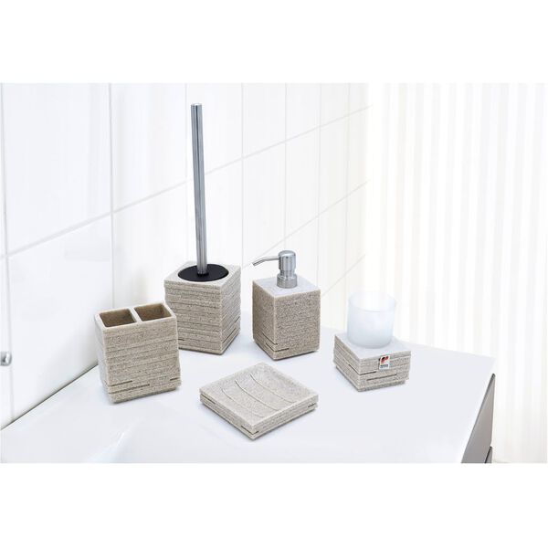 RIDDER Brosse de toilette avec support Brique &Eacute;cru