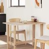 vidaXL Dessus de table rectangulaire 80x70x2 cm bois massif d'acacia