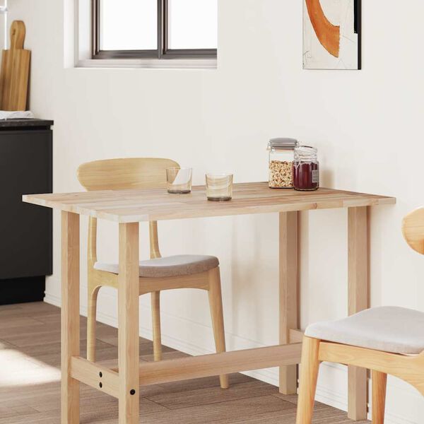 vidaXL Dessus de table rectangulaire 80x70x2 cm bois massif d'acacia