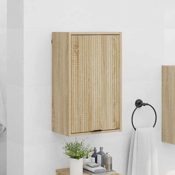 vidaXL Cabinet de salle de bain Ch&ecirc;ne Sonoma 39 x 23,5 x 65 cm