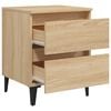 vidaXL Table de chevet ch&ecirc;ne sonoma 40x35x50 cm bois d'ing&eacute;nierie