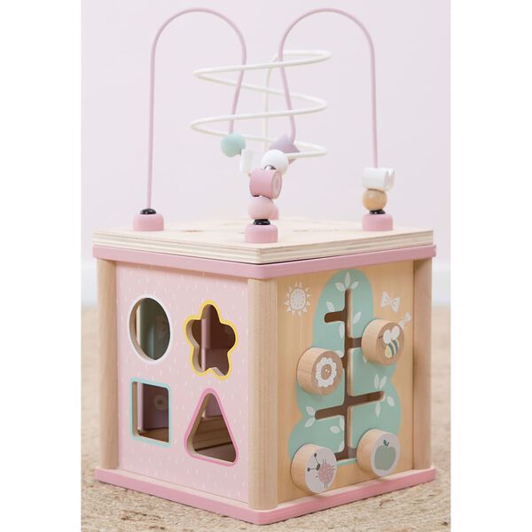 Little Dutch Cube d'activit&eacute;s Bois Rose LD4427