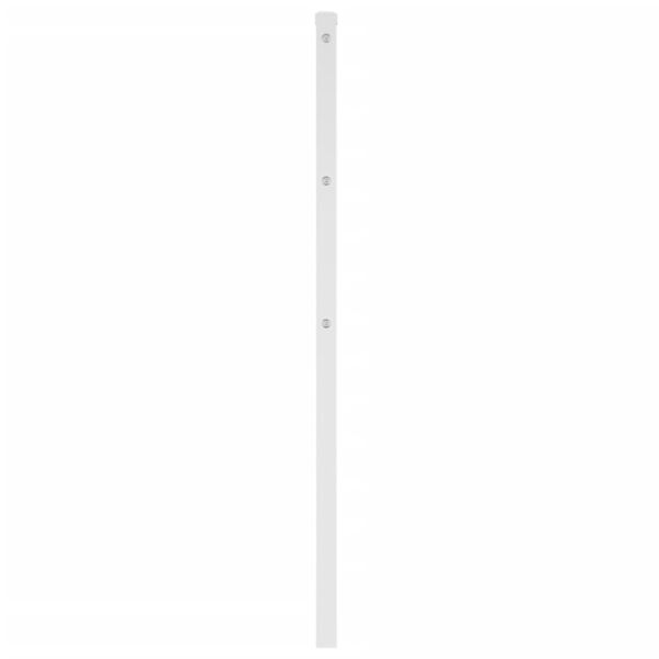 vidaXL T&ecirc;te de lit de remplacement m&eacute;tal blanc 80 cm