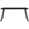vidaXL Table &agrave; manger Noir 180x90x75 cm Verre tremp&eacute;