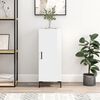 vidaXL Buffet Blanc brillant 34,5x34x90 cm Bois d'ing&eacute;nierie