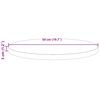 vidaXL Dessus de table rond blanc &Oslash;50x3 cm bois de pin massif