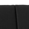 vidaXL T&ecirc;te de lit capitonn&eacute;e Noir 150 cm Pin massif