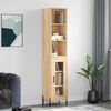 vidaXL Buffet haut Ch&ecirc;ne sonoma 34,5x34x180 cm Bois d'ing&eacute;nierie