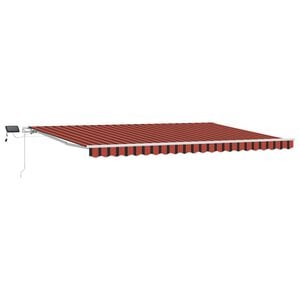 vidaXL Auvent r&eacute;tractable orange et marron 500 &times; 300 cm