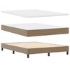 vidaXL Cadre de lit avec matelas Cappuccino 160 x 200 cm Faux cuir