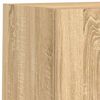 vidaXL Unit&eacute;s murales TV avec LED 6 pcs ch&ecirc;ne sonoma bois d'ing&eacute;nierie