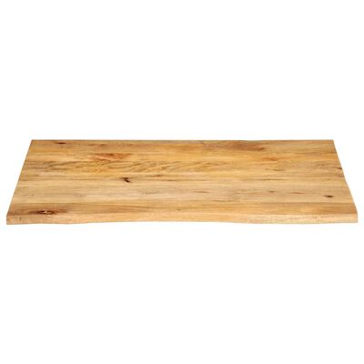 vidaXL Dessus de table à bord vivant 90x80x2,5 cm bois massif manguier