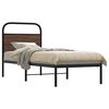 vidaXL Cadre de lit sans matelas 75x190cm ch&ecirc;ne marron bois ing&eacute;nierie