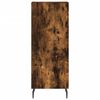 vidaXL Buffet Ch&ecirc;ne fum&eacute; 34,5x34x90 cm Bois d'ing&eacute;nierie