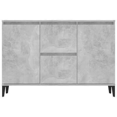 vidaXL Buffet gris béton 104x35x70 cm bois d'ingénierie