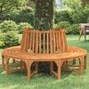 vidaXL Banc de tour d'arbre rond &Oslash;208 cm bois massif eucalyptus