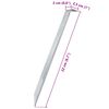 vidaXL Piquets de tente 24 pcs 22 cm &Oslash;20 mm acier galvanis&eacute;
