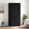 vidaXL Garde-robe Noir 80x52x180 cm Agglom&eacute;r&eacute;