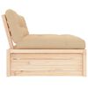 vidaXL Canap&eacute; central 120x80 cm bois de pin massif