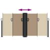 vidaXL Auvent lat&eacute;ral r&eacute;tractable taupe 120x1000 cm