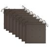 vidaXL Chaises pliables de jardin avec coussins lot de 8 Teck solide