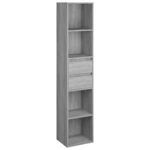 vidaXL Biblioth&egrave;que Sonoma gris 36x30x171 cm Bois d'ing&eacute;nierie